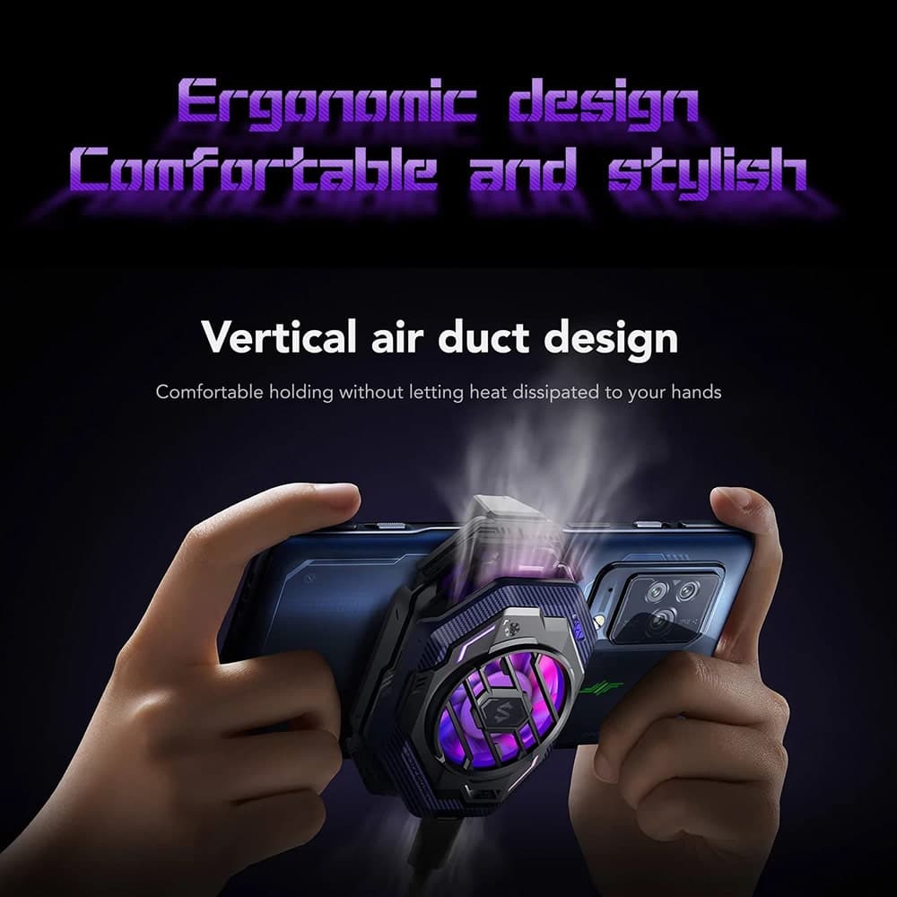 Quạt tản nhiệt điện thoại Black Shark Funcooler 3 Pro làm lạnh siêu nhanh, led RGB - 7