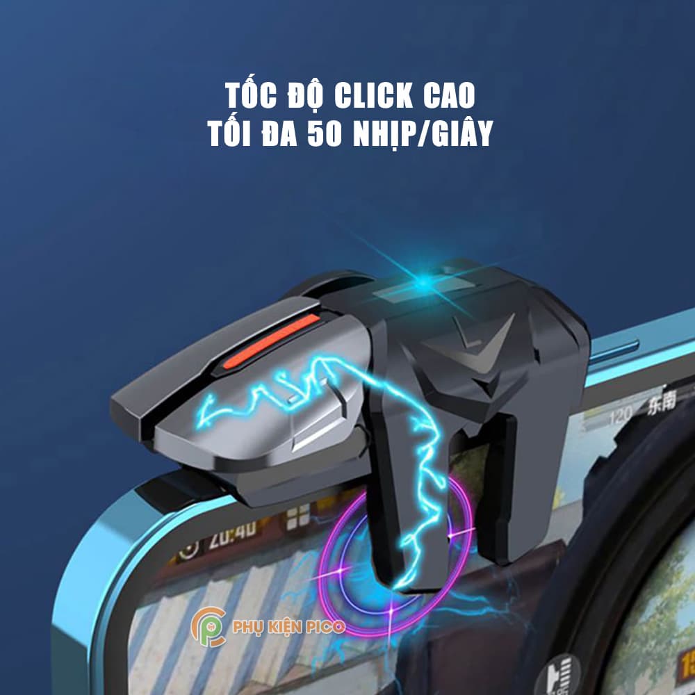 Nút bắn Pubg chơi game 6 ngón G22 Auto Tap 50 Nhịp/giây Nút chơi game auto tap dành cho game FPS FF Freefire - 8