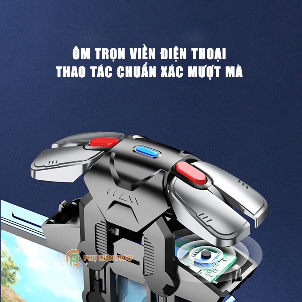 Nút bắn Pubg chơi game 6 ngón G22 Auto Tap 50 Nhịp/giây Nút chơi game auto tap dành cho game FPS FF Freefire - 5