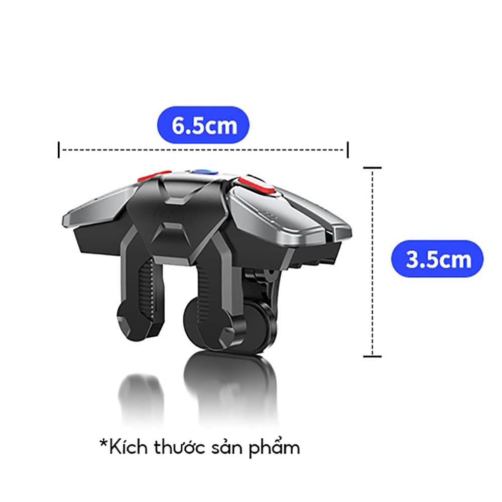 Nút bắn Pubg chơi game 6 ngón G22 Auto Tap 50 Nhịp/giây Nút chơi game auto tap dành cho game FPS FF Freefire - 3