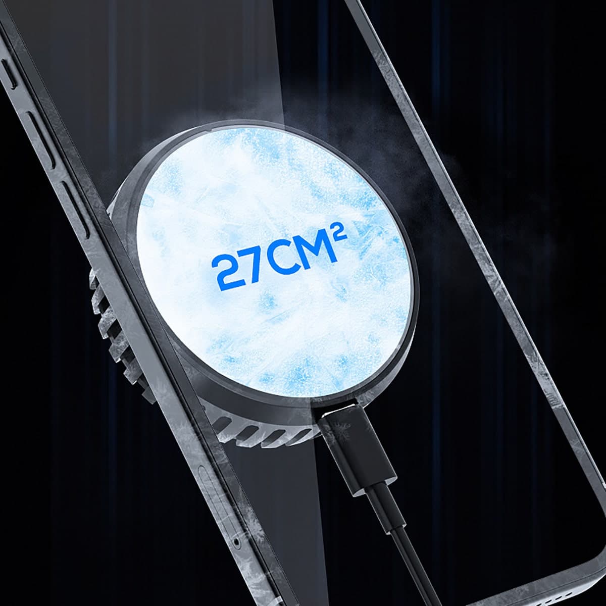 Quạt tản nhiệt điện thoại máy tính bảng Memo CXA2 sò lạnh từ tính led RGB - 6