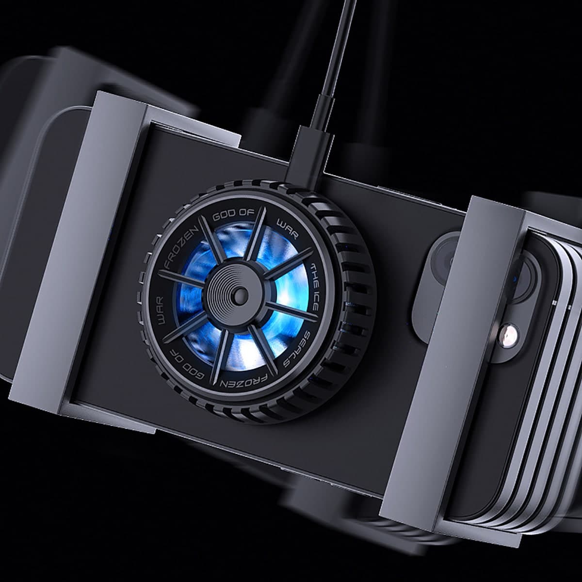 Quạt tản nhiệt điện thoại máy tính bảng Memo CXA2 sò lạnh từ tính led RGB - 4