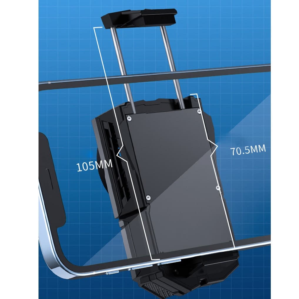 Quạt tản nhiệt điện thoại Memo DLA5 sò lạnh có Pin led RGB quạt tản nhiệt pin không dây - 4