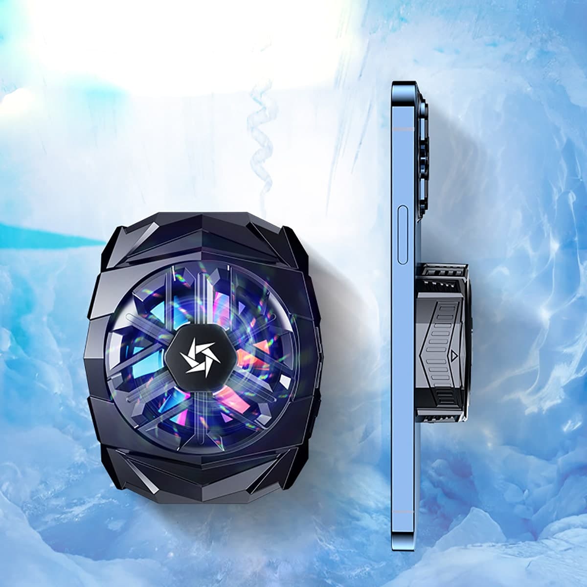 Quạt tản nhiệt điện thoại sò lạnh từ tính chạy Pin SL03 không dây - 2