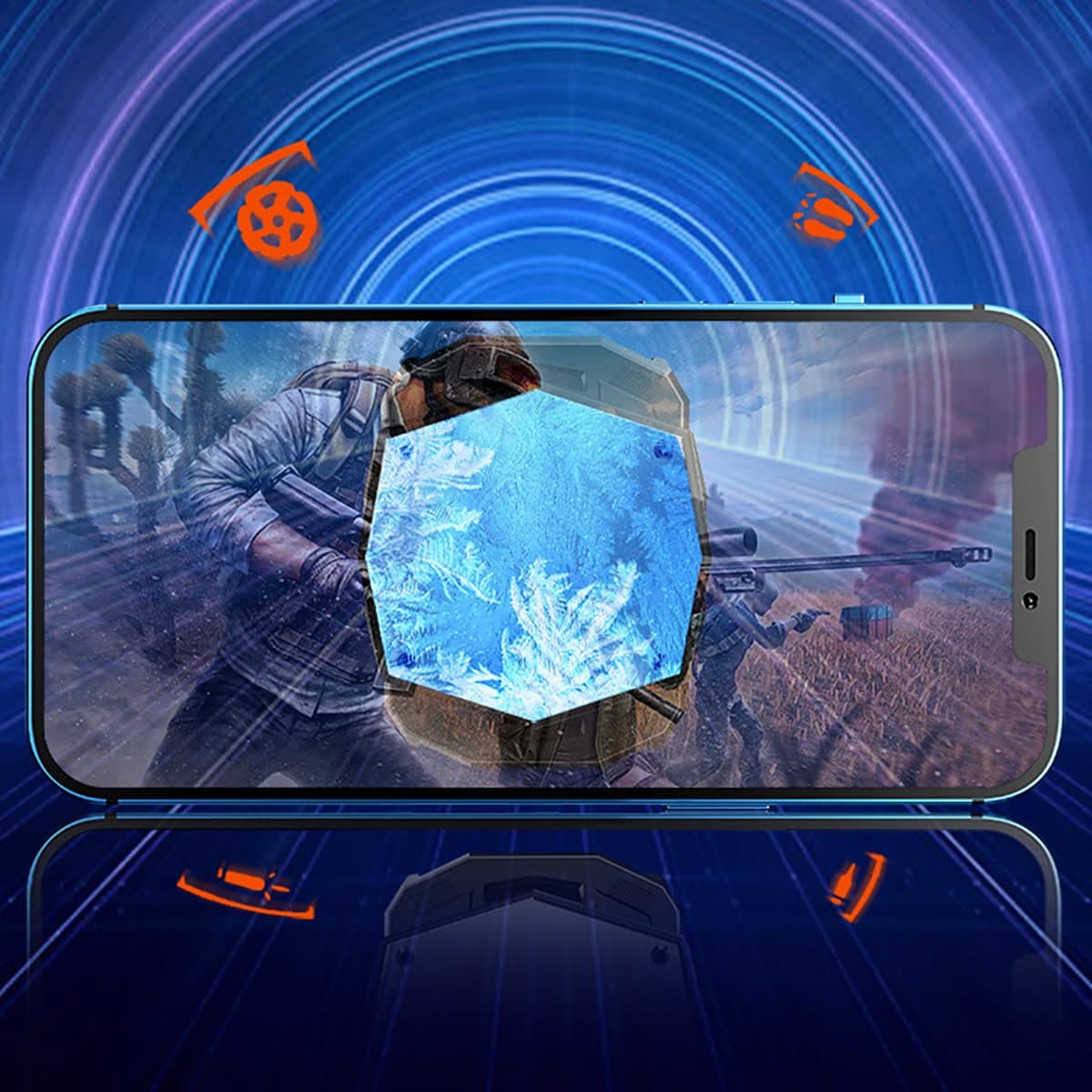 Quạt tản nhiệt điện thoại sò lạnh từ tính chạy Pin SL03 không dây - 3