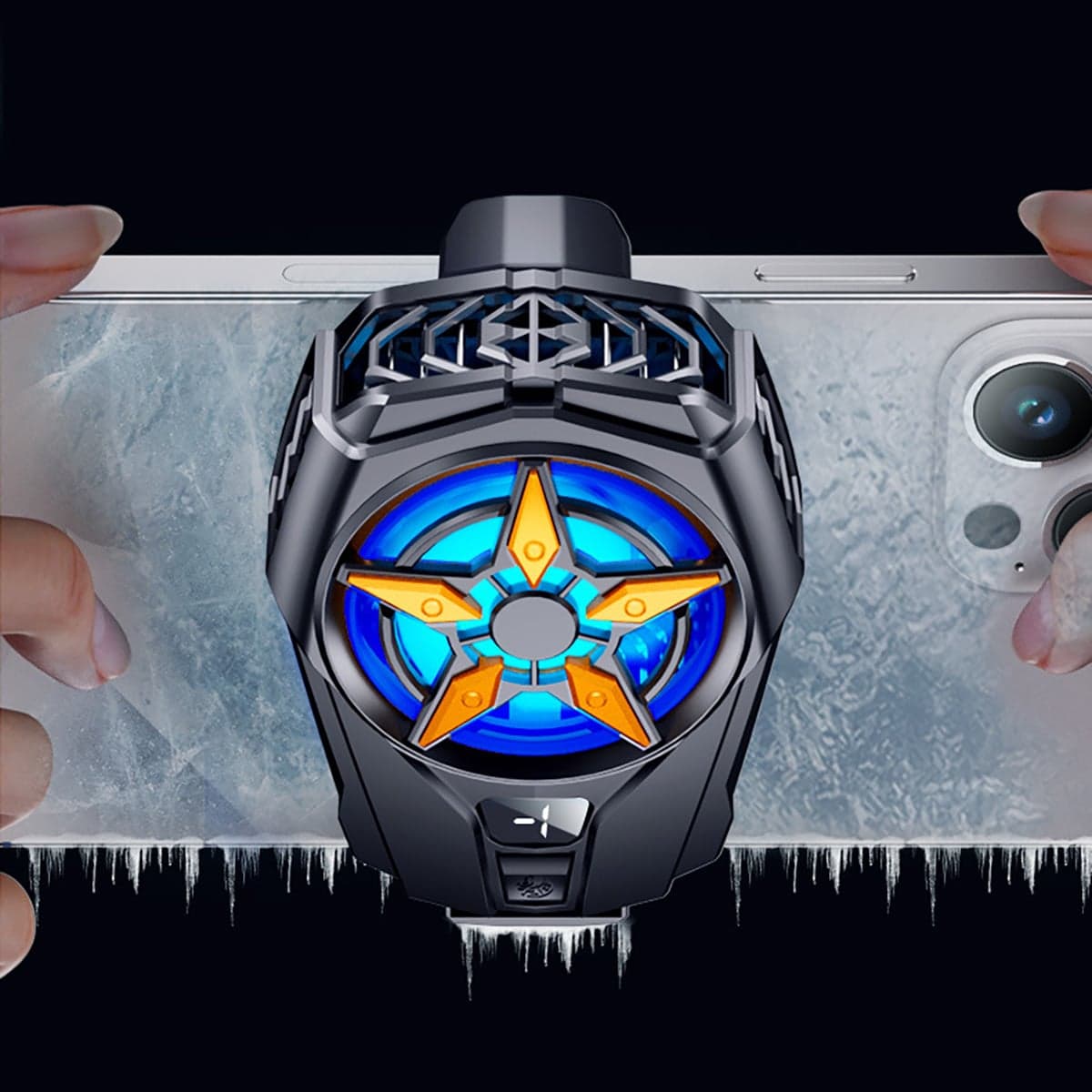 Quạt tản nhiệt điện thoại sò lạnh SL09 màn hình hiển thị nhiệt độ led RGB 2023 - 6