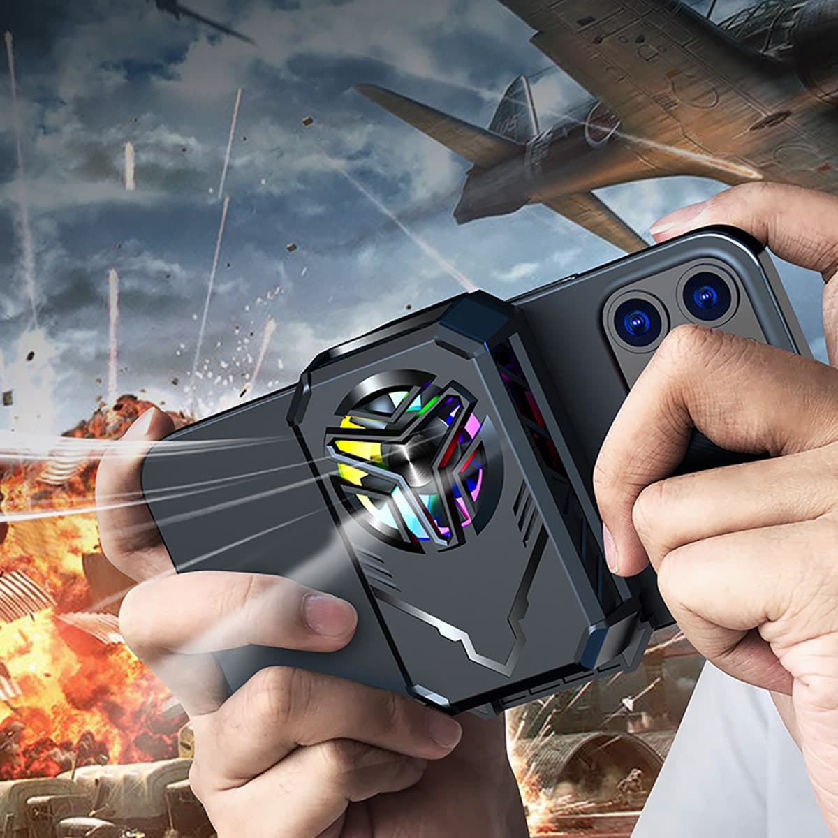 Quạt tản nhiệt điện thoại sò lạnh F30 pin sạc không dây - 4