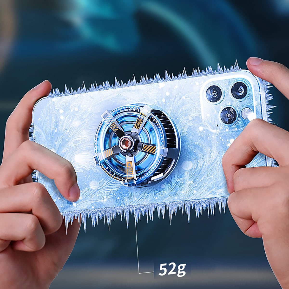 Quạt tản nhiệt điện thoại máy tính bảng Memo CXA3 sò lạnh từ tính led RGB - 8