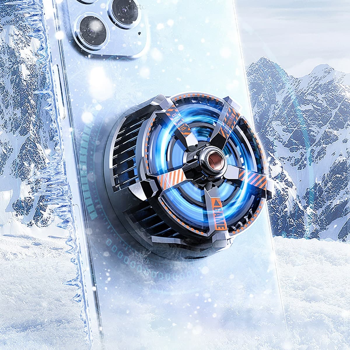 Quạt tản nhiệt điện thoại máy tính bảng Memo CXA3 sò lạnh từ tính led RGB - 6