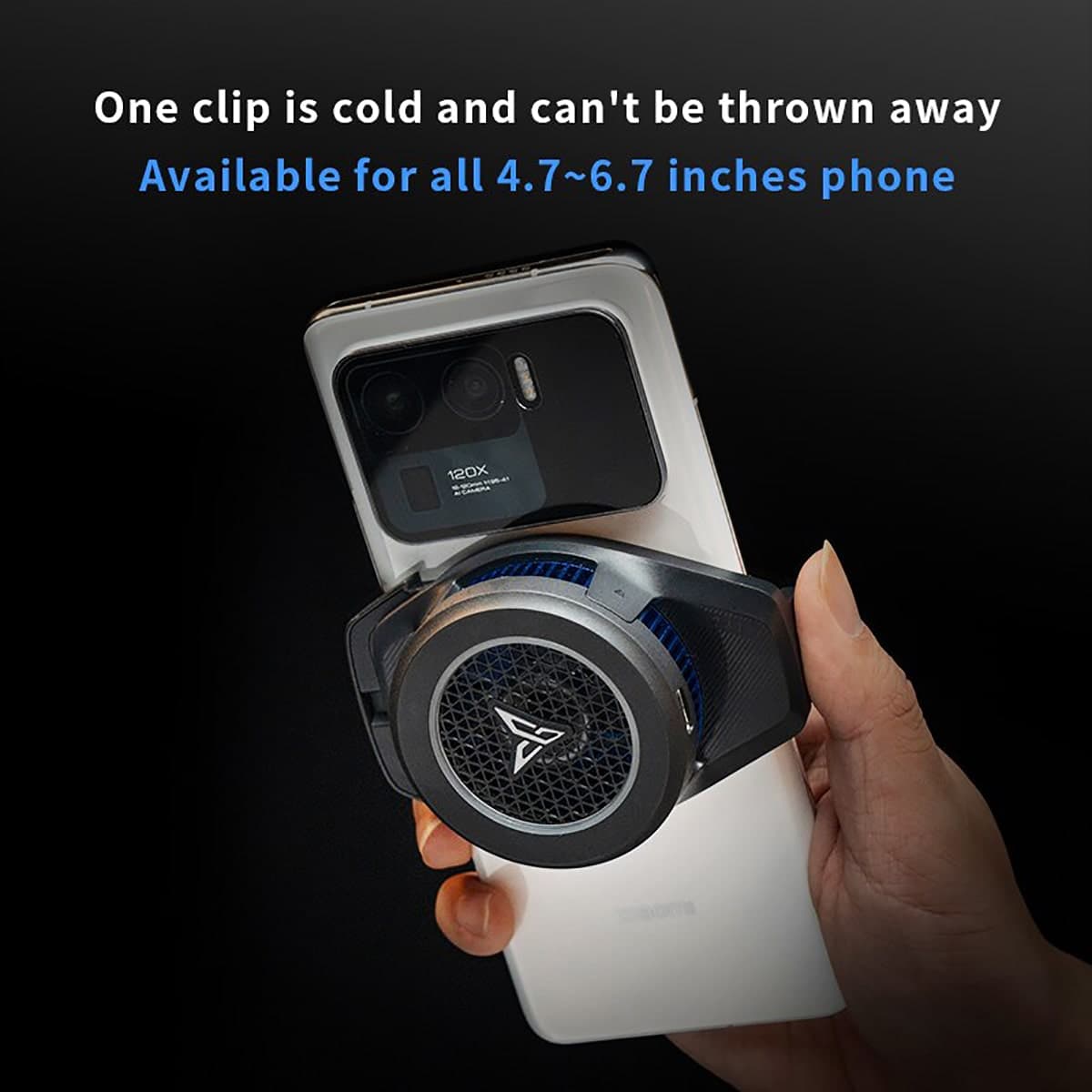 Quạt tản nhiệt điện thoại Flydigi B6 sò lạnh 20W led RGB điều chỉnh nhiệt độ thông minh - 7