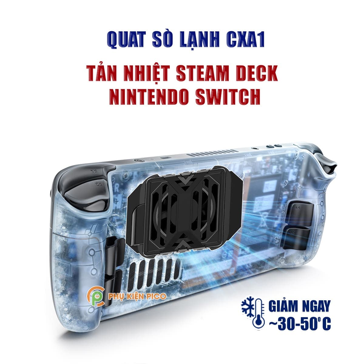 Quạt tản nhiệt máy chơi game Steam Deck Nintendo Switch sò lạnh từ tính Memo CXA1