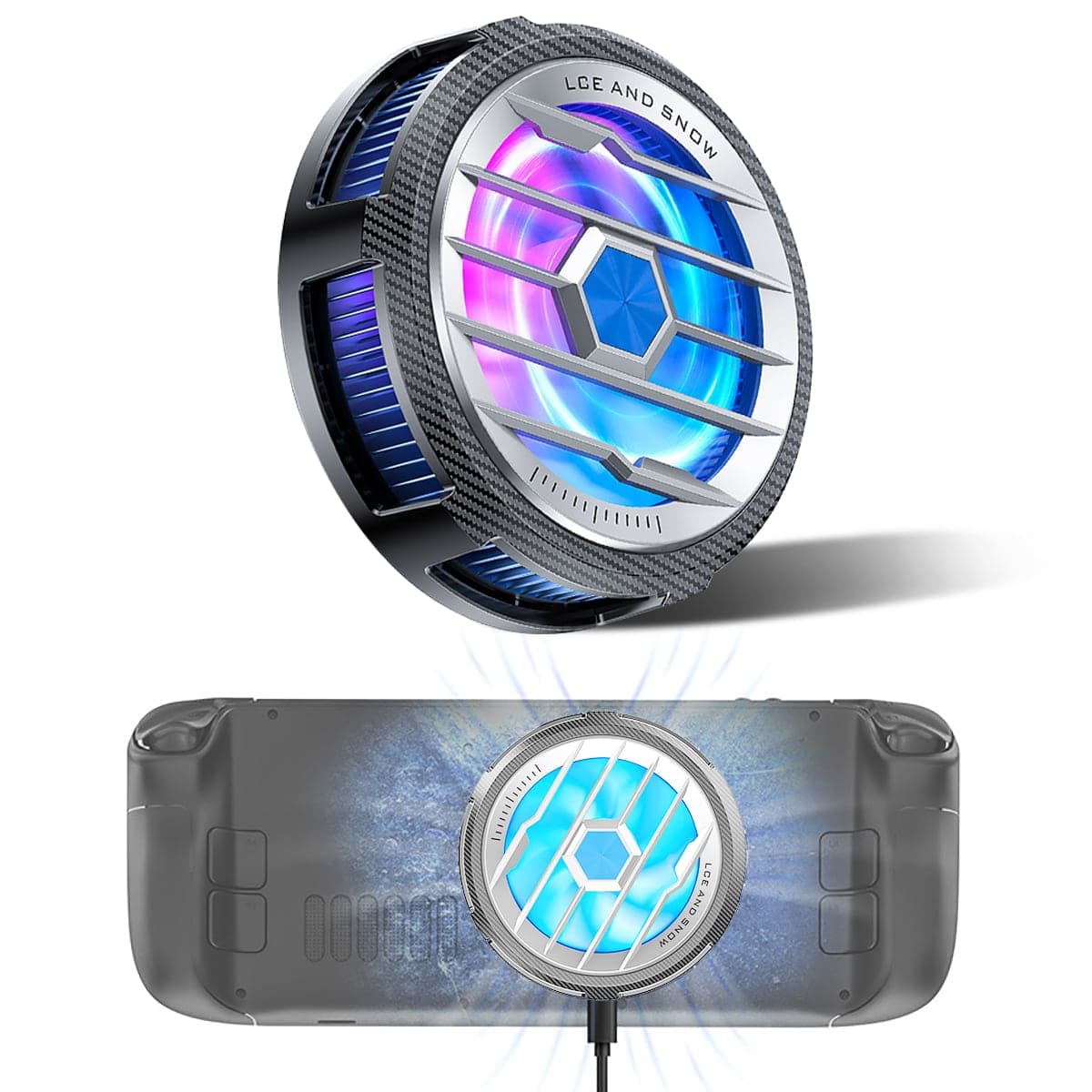 Quạt tản nhiệt máy chơi game Steam Deck sò lạnh từ tính X80 - 2