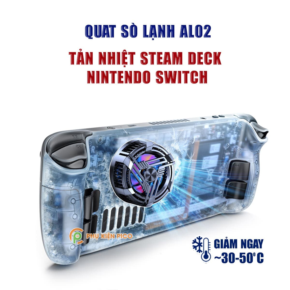 Quạt tản nhiệt máy chơi game Steam Deck Nintendo Switch sò lạnh từ tính AL02