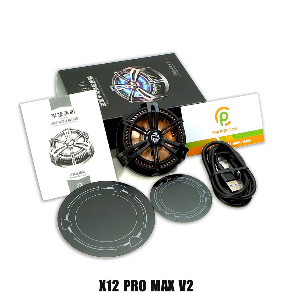 Quạt tản nhiệt máy chơi game Steam Deck Nintendo Switch sò lạnh từ tính X12 Pro Max - 2