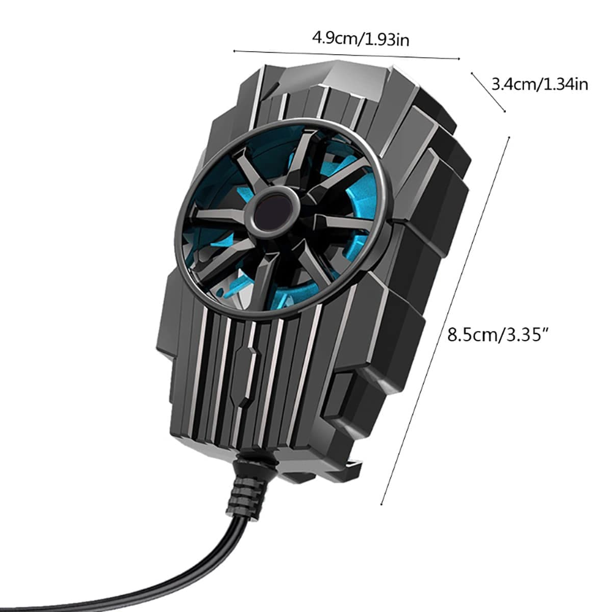 Quạt tản nhiệt điện thoại G6 quạt siêu rẻ - Quạt gió làm mát nhanh sạc trực tiếp chơi game pubg freefire liên quân mobile - 2