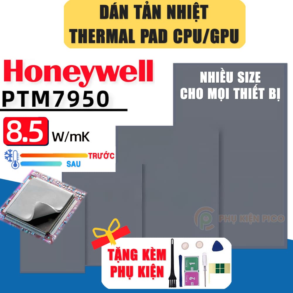 Tấm tản nhiệt CPU GPU Honeywell PTM7950 miếng dán tản nhiệt Honeywell Thermal pad PTM 7950 cho CPU GPU Máy tính, Laptop