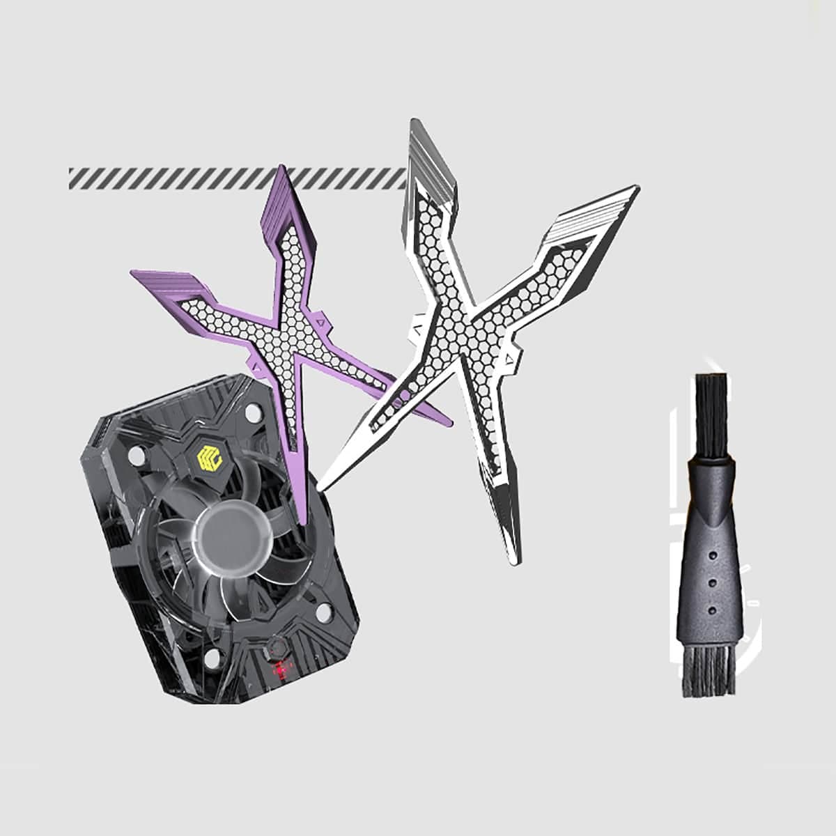 Quạt tản nhiệt điện thoại X65 Ultra siêu tản nhiệt 27W sò lạnh cỡ lớn led RGB bản nâng cấp toàn diện của X65 - 7