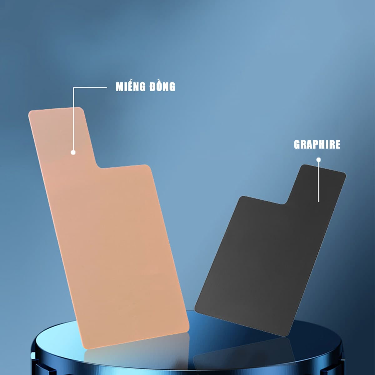Miếng dán tản nhiệt bằng đồng và miếng dán Graphene hỗ trợ quạt tản nhiệt điện thoại sò lạnh - 6