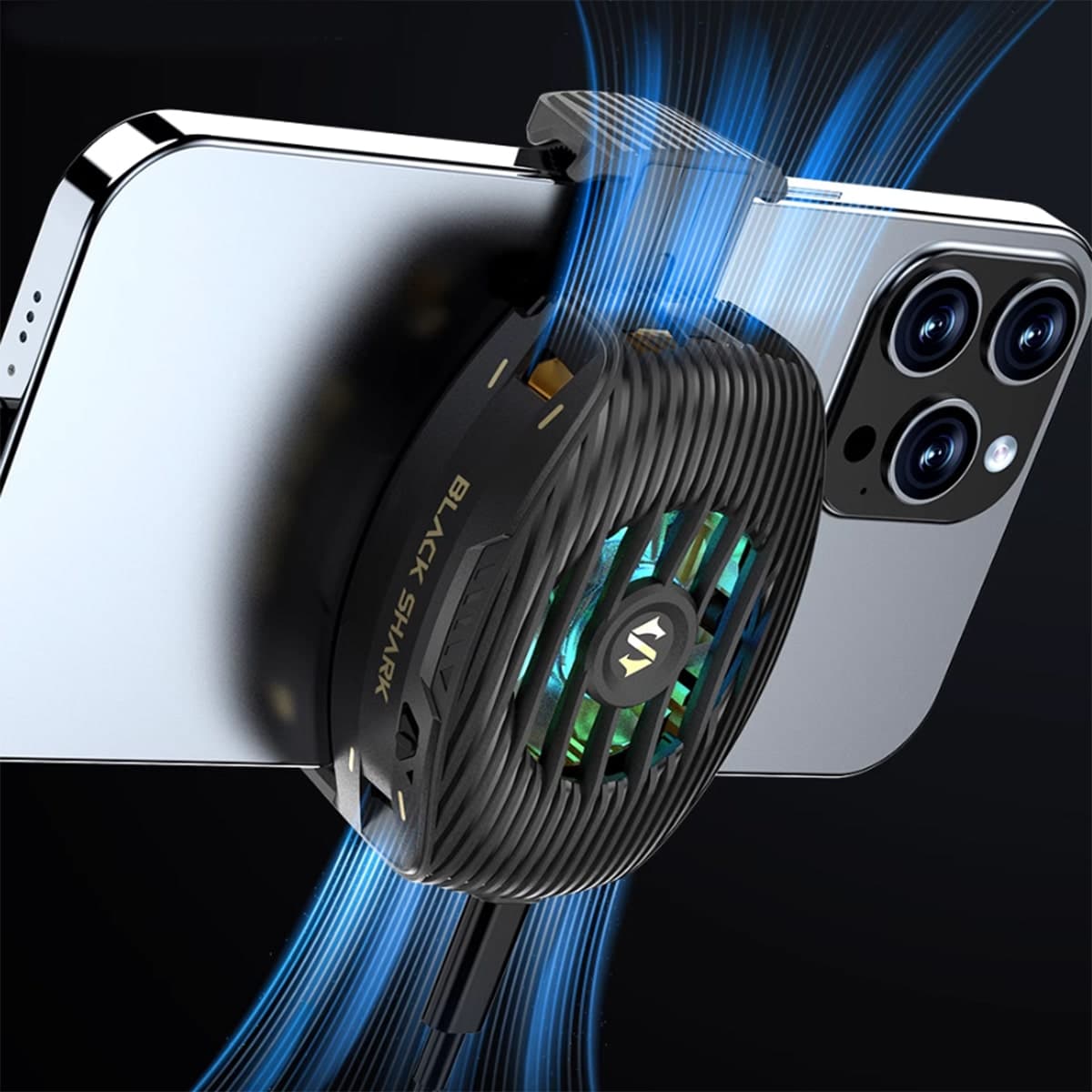 Quạt tản nhiệt điện thoại Black Shark Funcooler 4 led RGB gaming hỗ trợ Livestream - 6