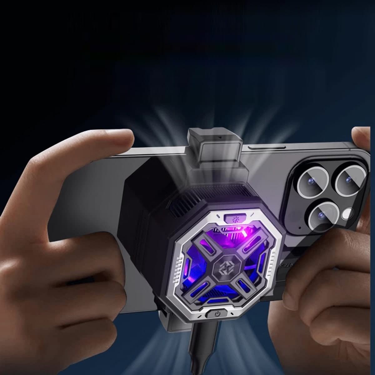 Quạt tản nhiệt điện thoại X15 Pro Max - Piva BL7 BX7 quạt mới nhất 2024 sò lạnh liền khối diện tích tản cực lớn, led RGB - 8