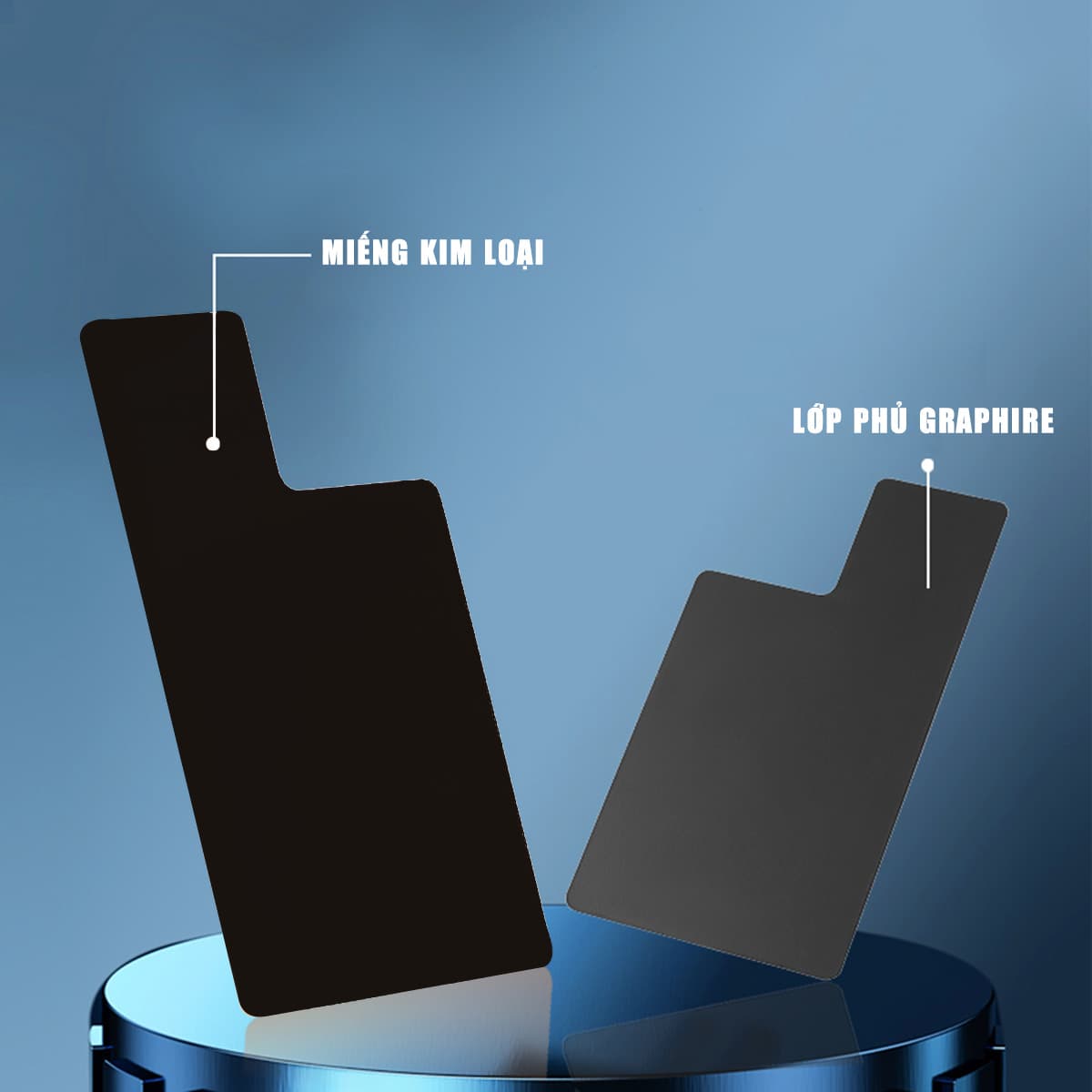 Miếng dán tản nhiệt từ tính bằng kim loại phủ Graphene hỗ trợ quạt tản nhiệt điện thoại sò lạnh - 3