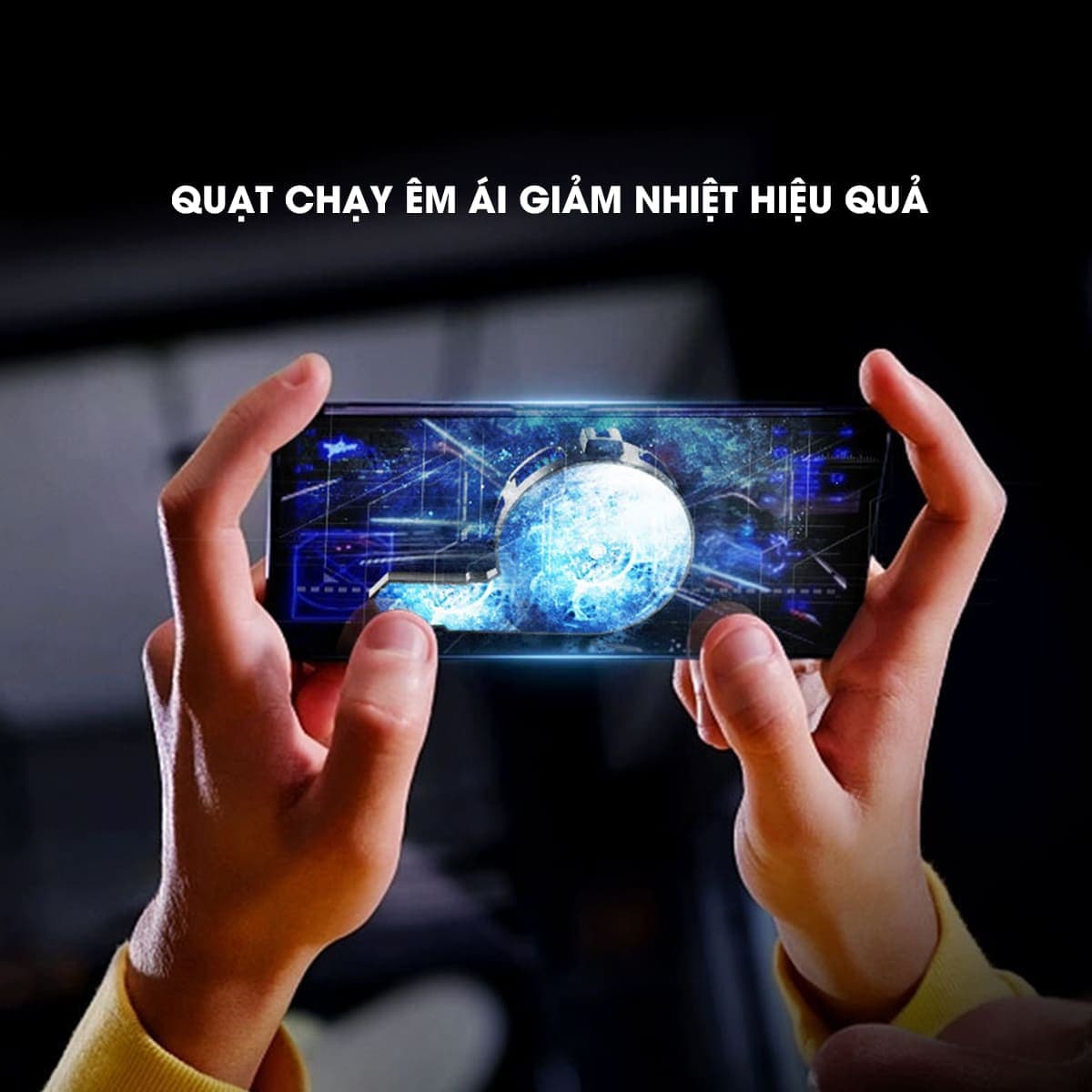 Quạt sò lạnh tản nhiệt điện thoại máy tính bảng SL33 sò lạnh từ tính 2024 led RGB hiển thị nhiệt độ - 8