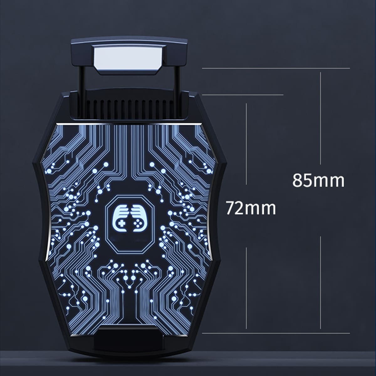 Quạt tản nhiệt điện thoại sò lạnh GT06 tản nhiệt sò lạnh siêu rẻ Led RGB màu trắng - 4