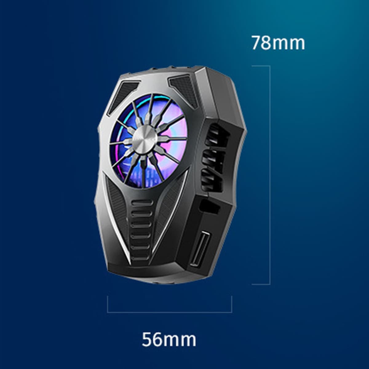 Quạt tản nhiệt điện thoại sò lạnh GT06 tản nhiệt sò lạnh siêu rẻ Led RGB màu trắng - 5