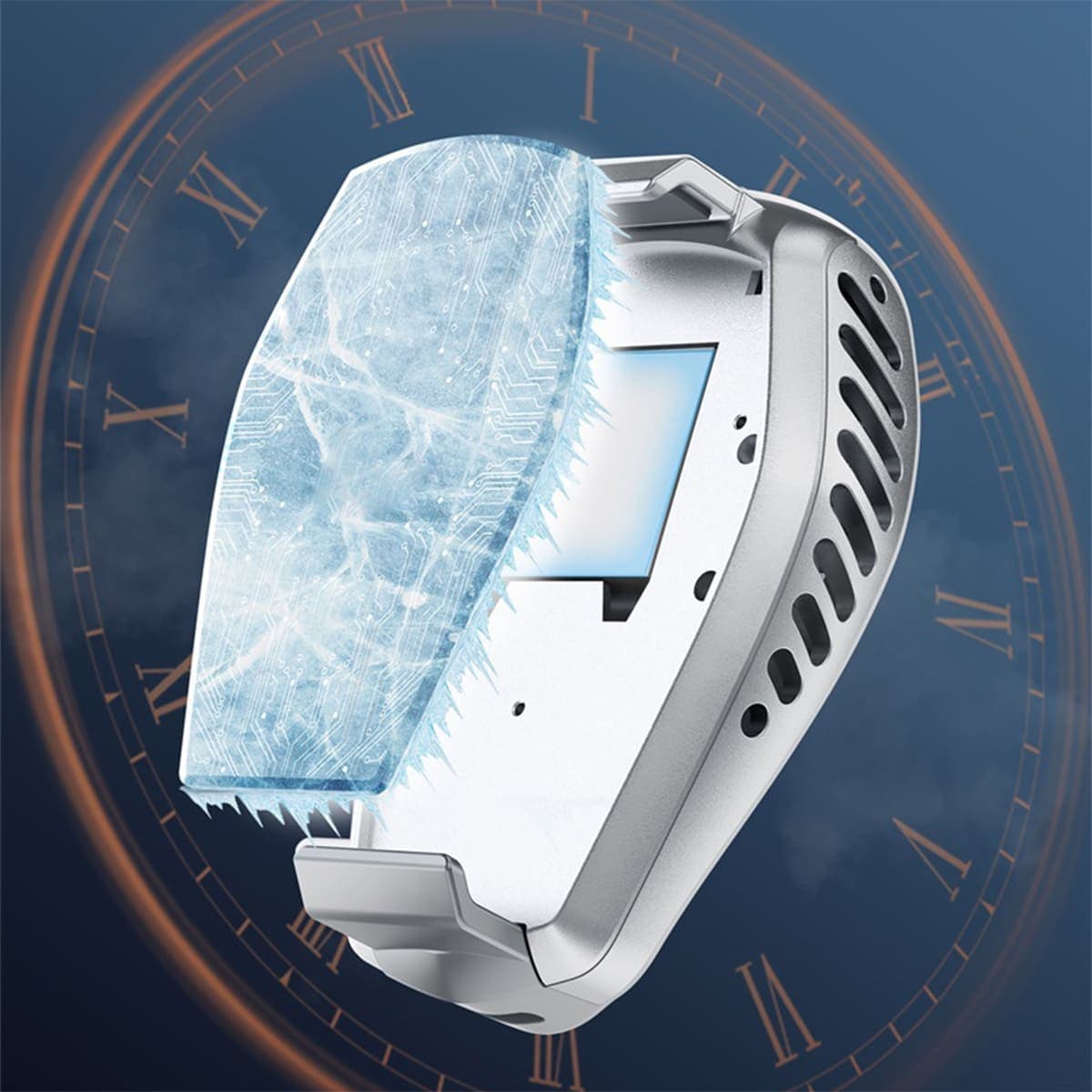 Quạt tản nhiệt điện thoại sò lạnh ngàm kẹp J26 màn hình hiển thị nhiệt độ Led RGB hỗ trợ livestream - 3