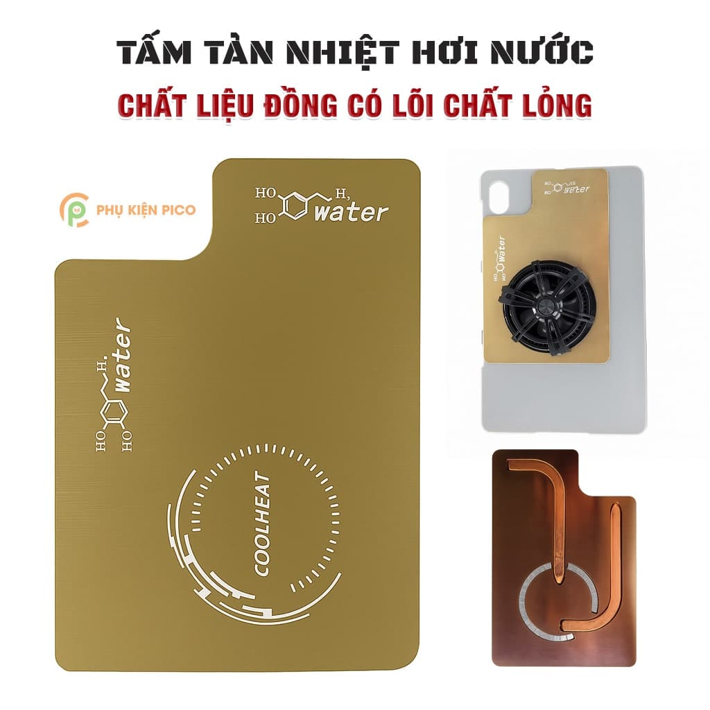 Tấm đồng tản nhiệt từ tính có lõi ống chất lỏng dẫn nhiệt hiệu suất cao Tab 6 Pro dùng cho máy tính bảng quạt tản nhiệt sò lạnh
